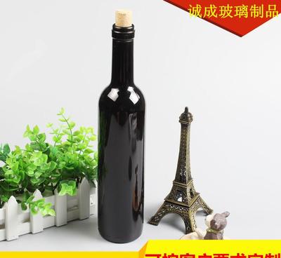 【玻璃酒瓶 500ML玻璃瓶 葡萄酒瓶 带软木塞红酒瓶 洋酒瓶】价格_厂家_图片 -